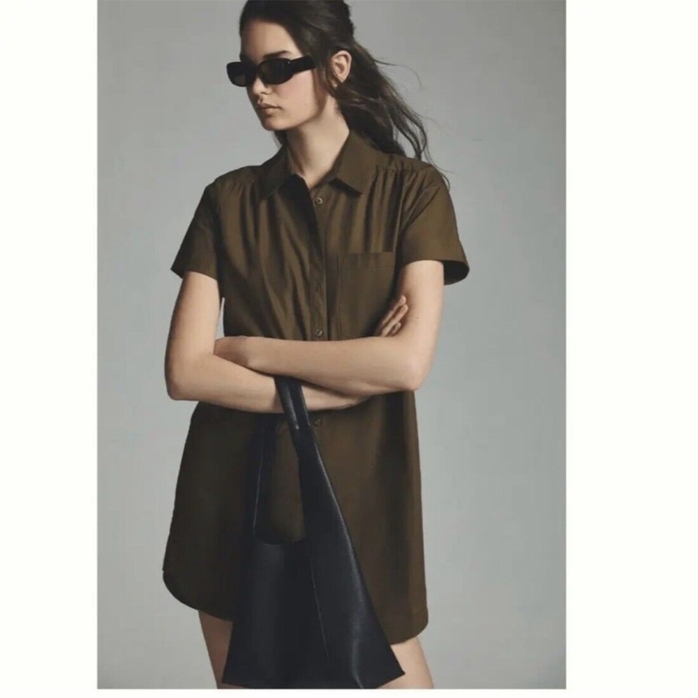 Anthropologie Maeve mini shirt dress
